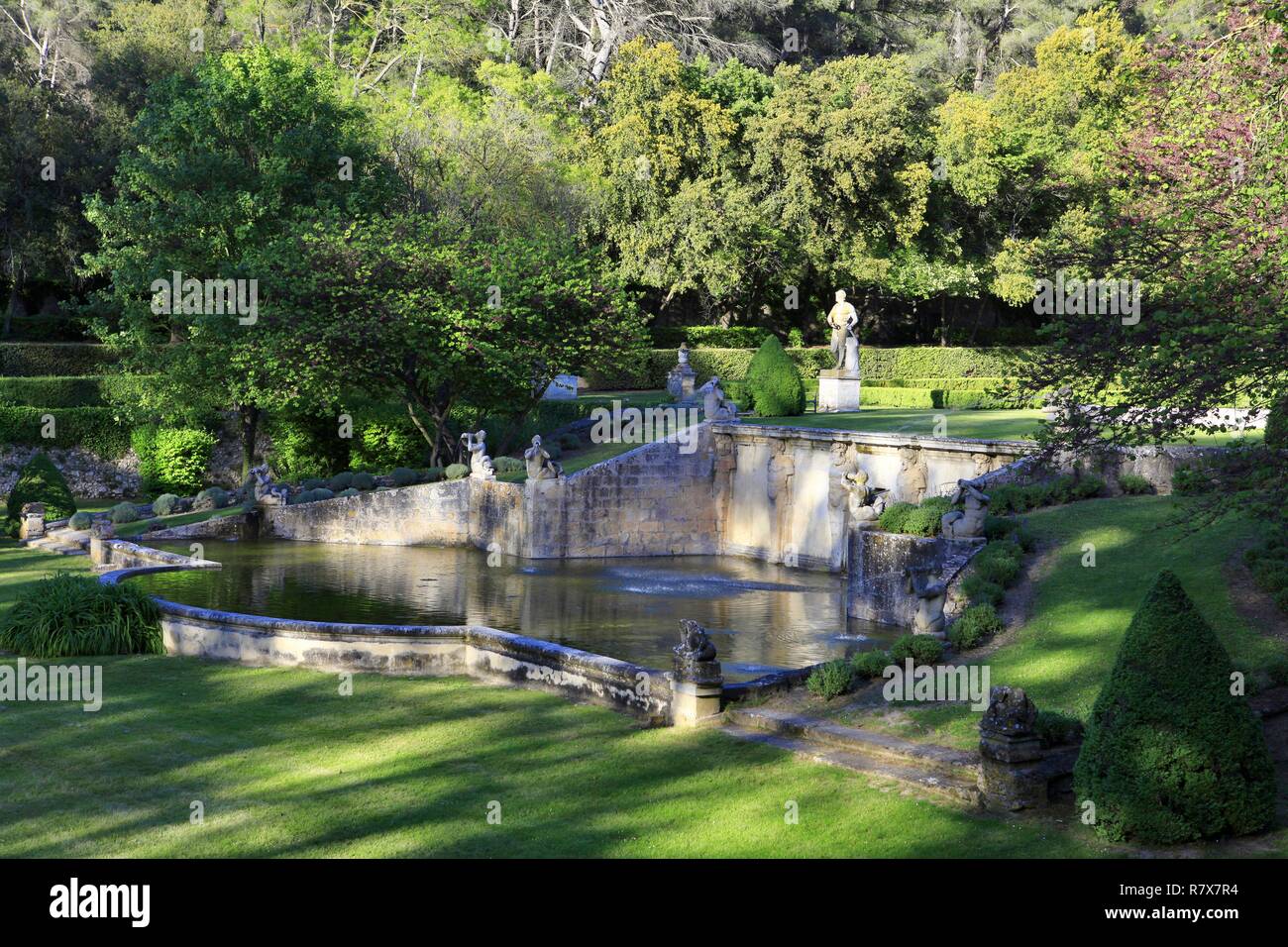 France Bouches Du Rhone Bouc Bel Air Les Jardins D Albertas Photo Stock Alamy
