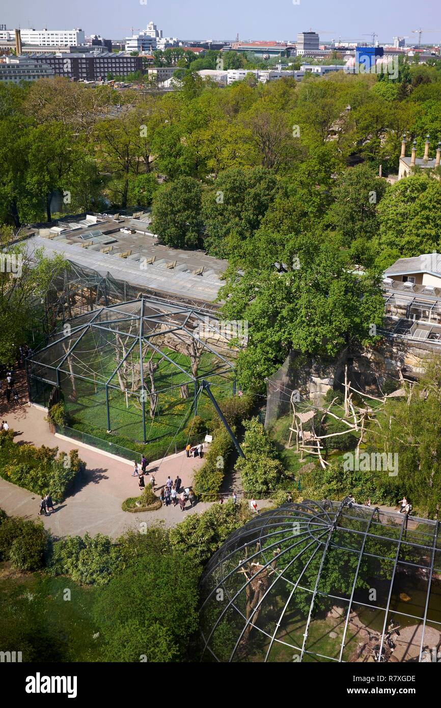 Allemagne, Berlin, quartier Tiergarten, vue générale du jardin zoologique  Photo Stock - Alamy