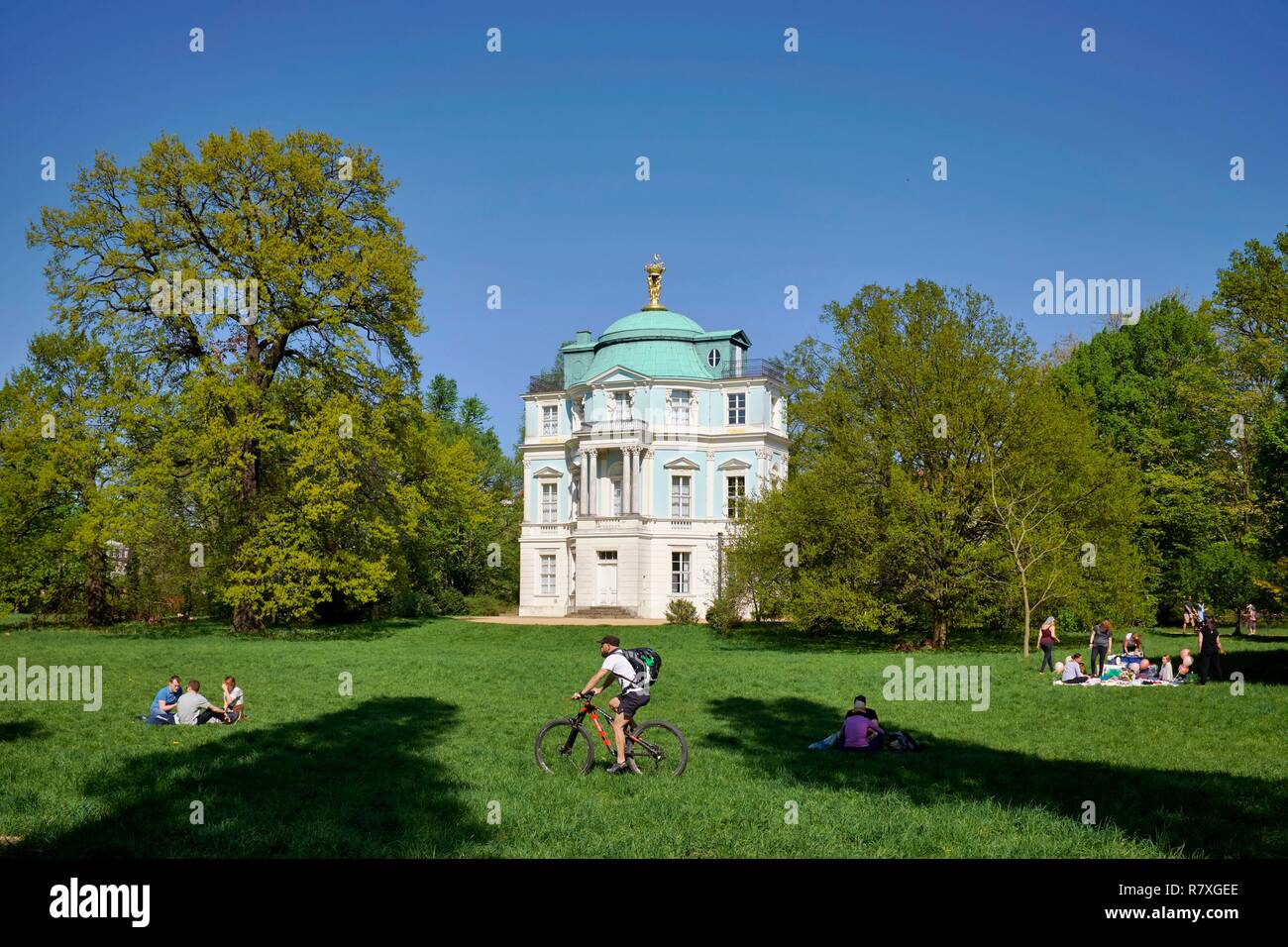 Allemagne, Berlin, Charlottenburg, château de Charlottenburg (Château de Charlottenburg) était la résidence d'été des rois de Prusse, Belvedere conçu par Carl Gotthard Langhans, Tea House de Frederick William II Banque D'Images