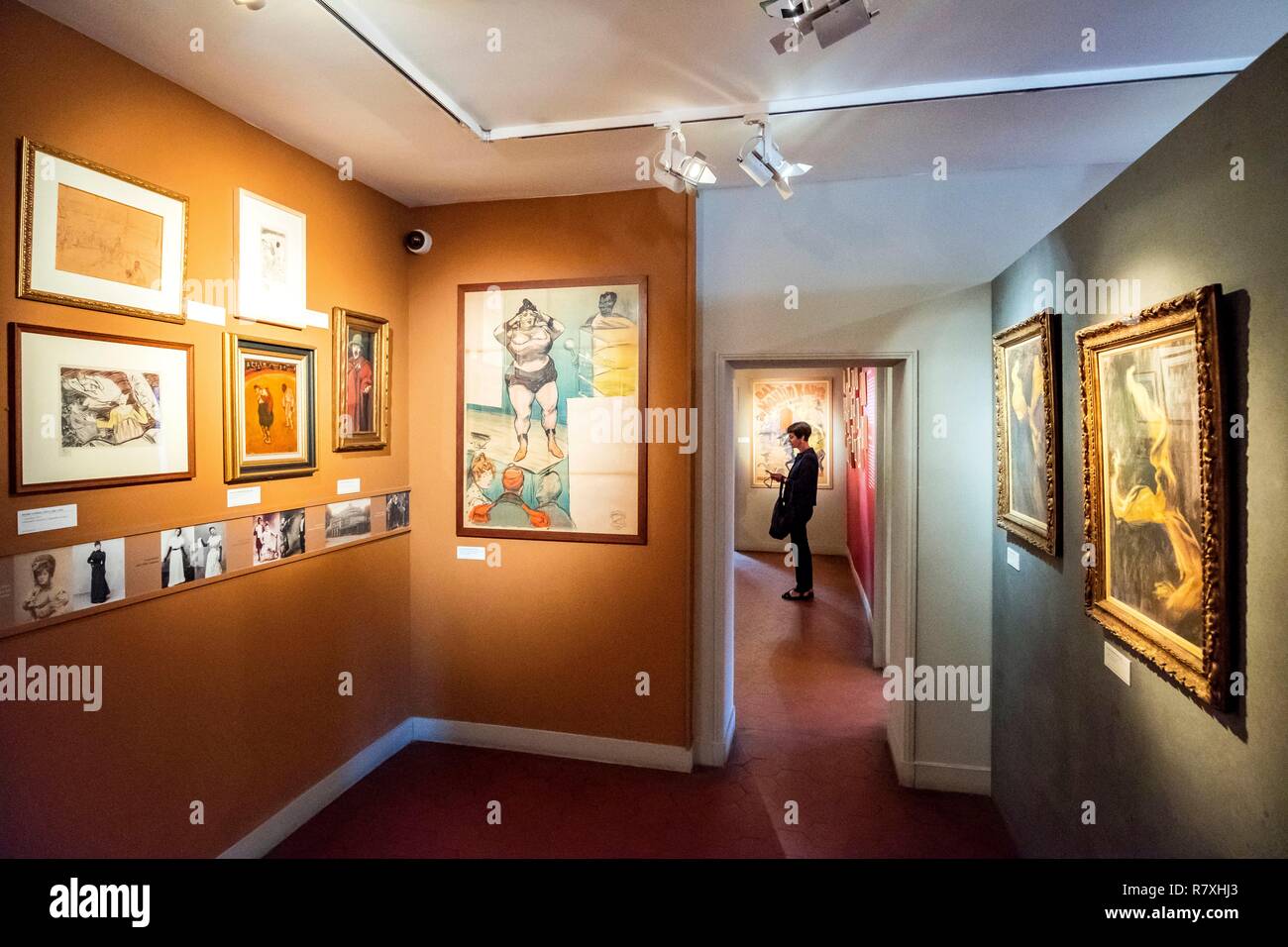 France, Paris, le musée de Montmartre dans les bâtiments de l'hôtel ...