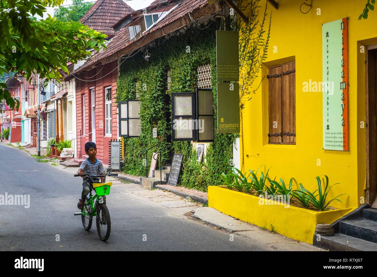 Inde, Etat du Kerala, Kochi (Cochin), ou fort Kochi (ou fort Cochin) district Banque D'Images