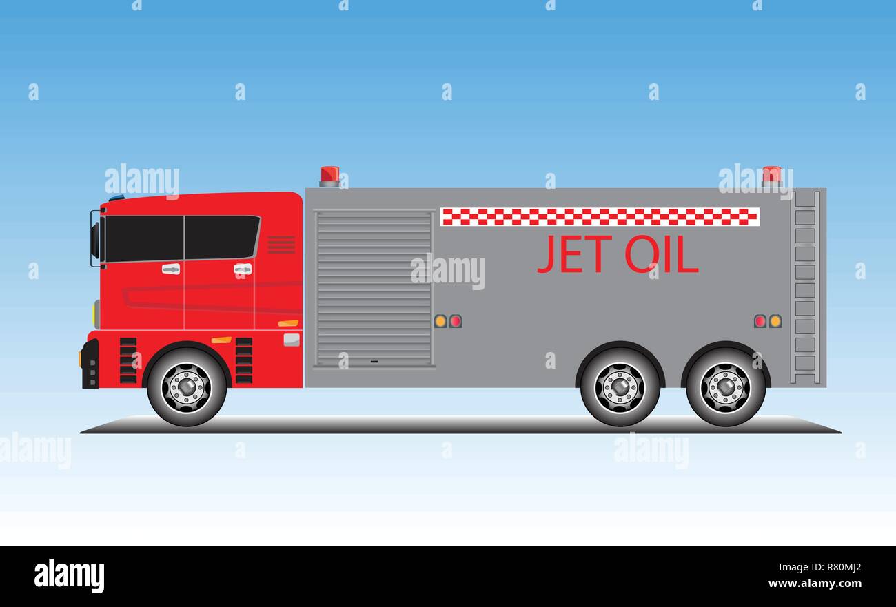 Jet oil chariot pour sol airport service vector Illustration de Vecteur