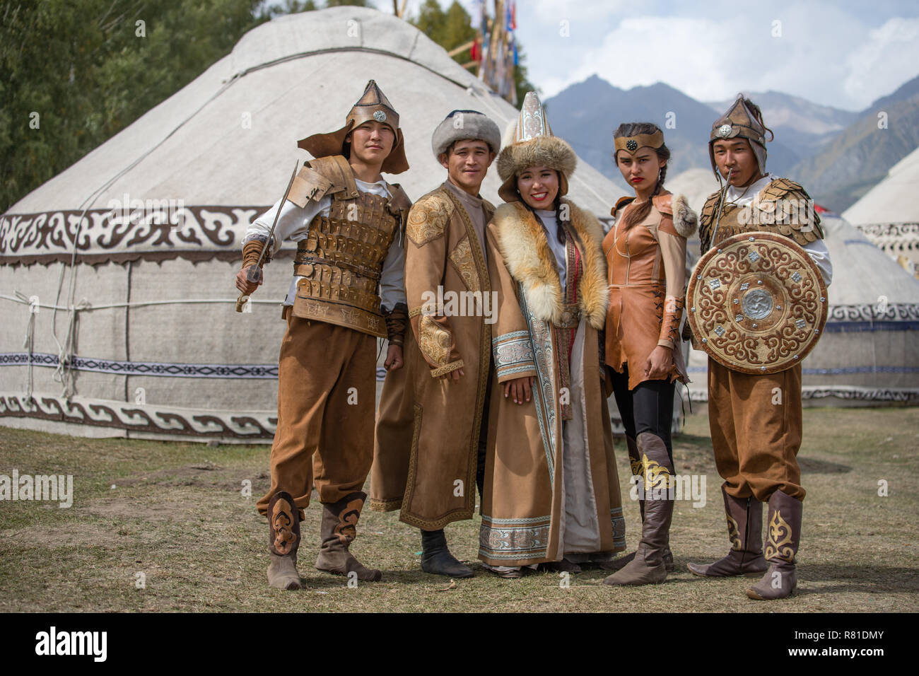 Monde 2018 Jeux nomades au Kirghizstan Banque D'Images