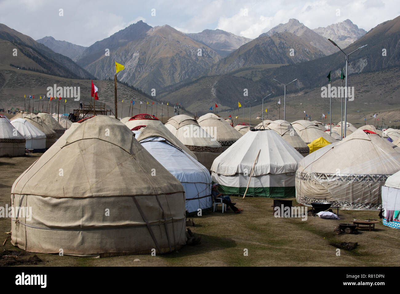 Monde 2018 Jeux nomades au Kirghizstan Banque D'Images