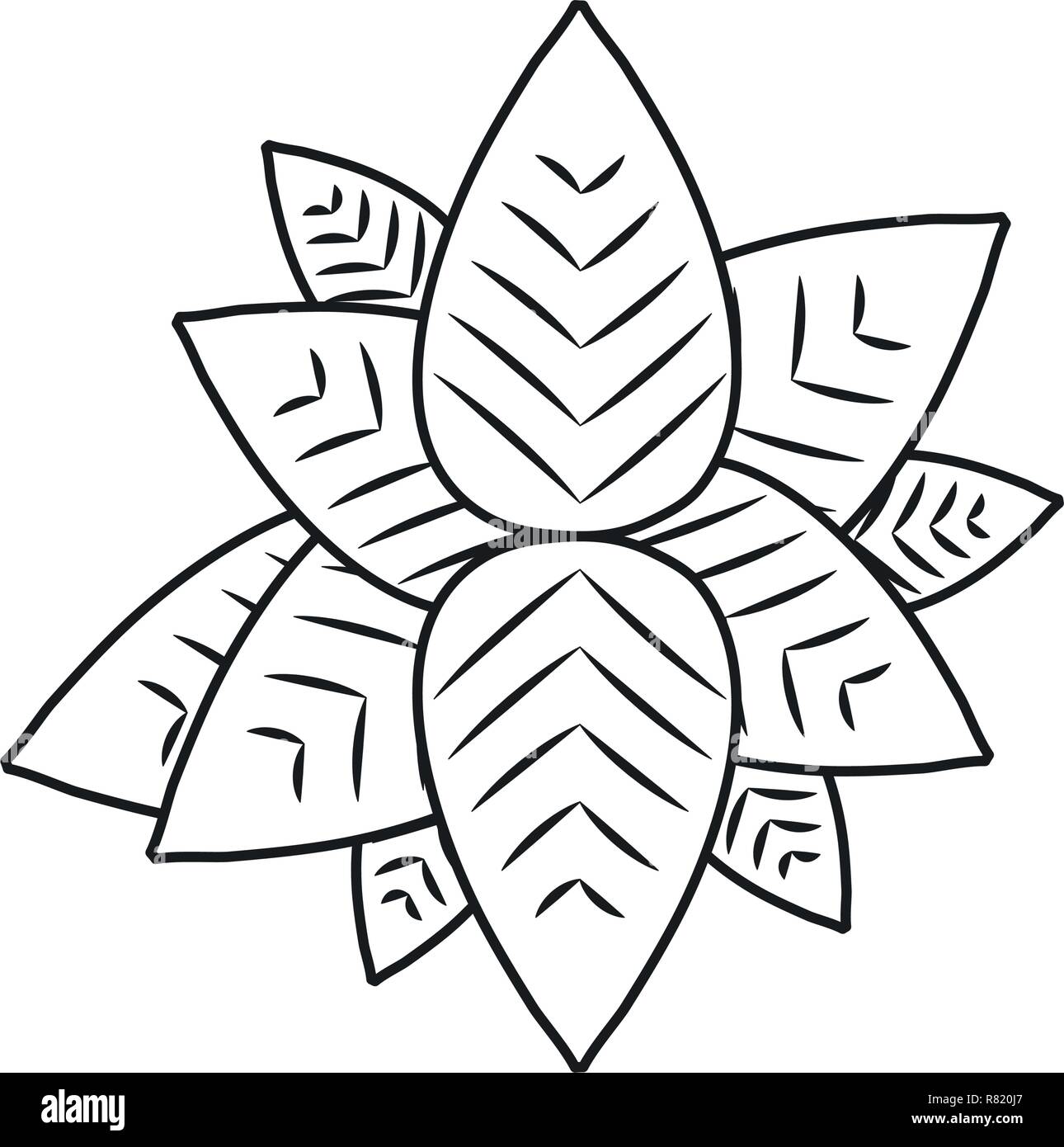 Décoration de fleurs sur fond blanc vector illustration Illustration de Vecteur
