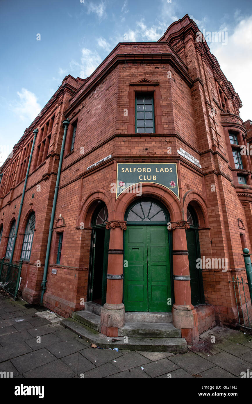 Salford Lads Club. Salford, Greater Manchester, UK. Banque D'Images