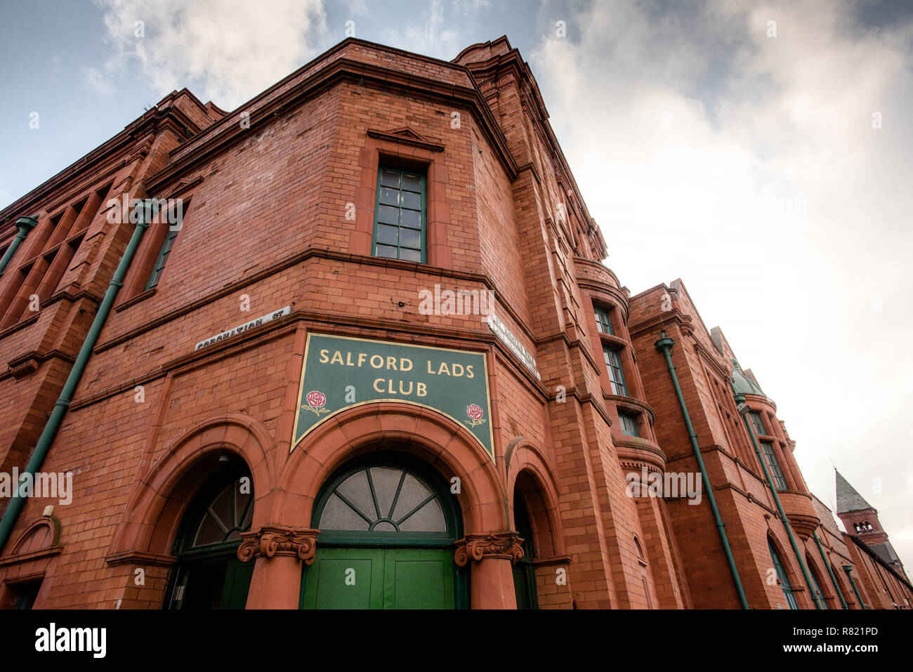 Salford Lads Club. Salford, Greater Manchester, UK. Banque D'Images