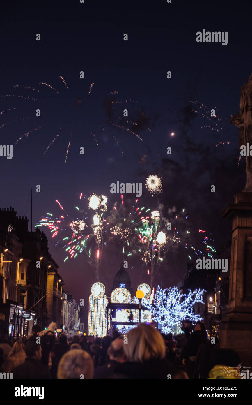 Les marchés de Noël d'Édimbourg en 2018. EDITORIAL d'Édimbourg. Edimbourg en hiver. Banque D'Images