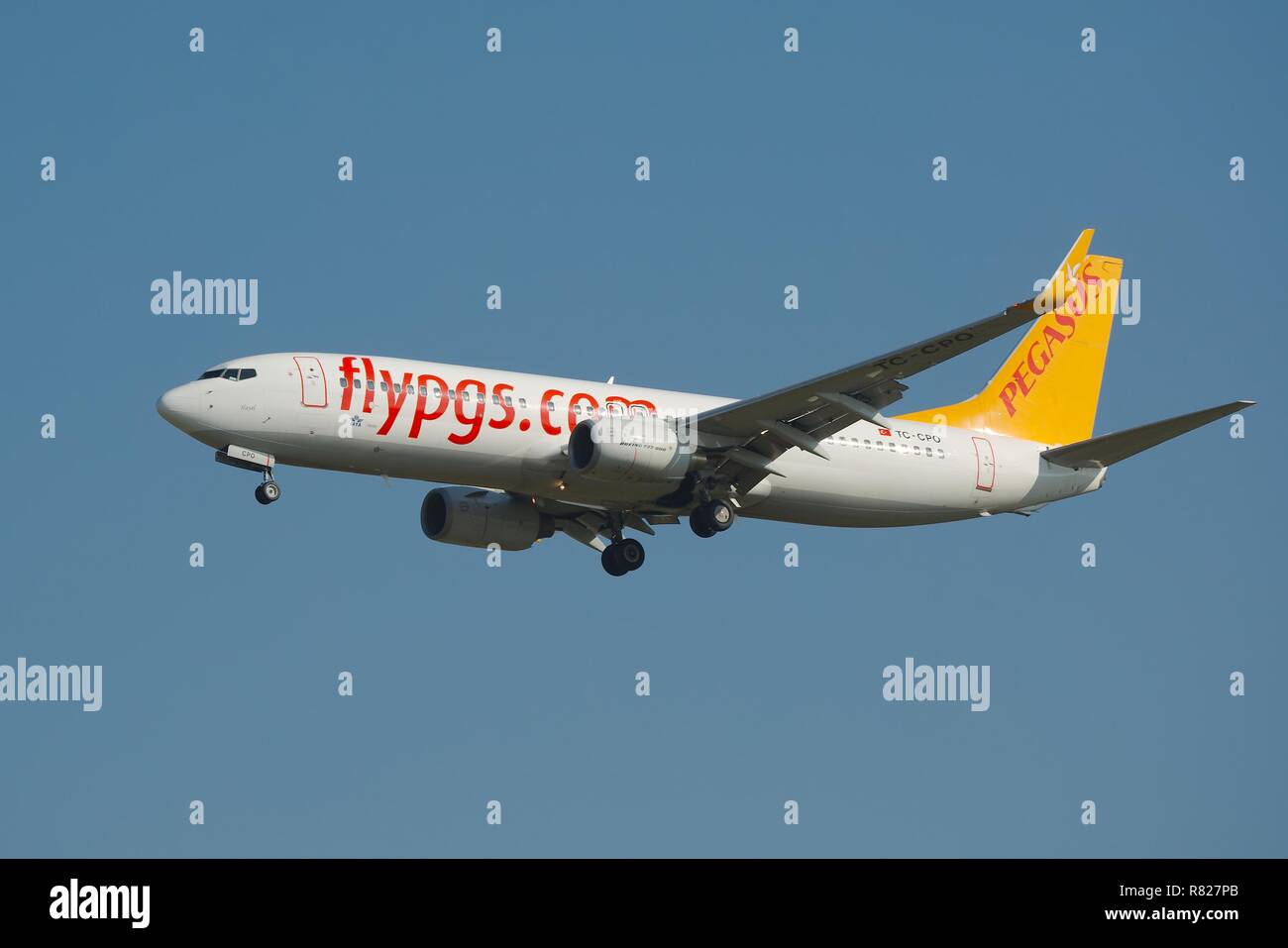 Avion En approche finale Banque D'Images