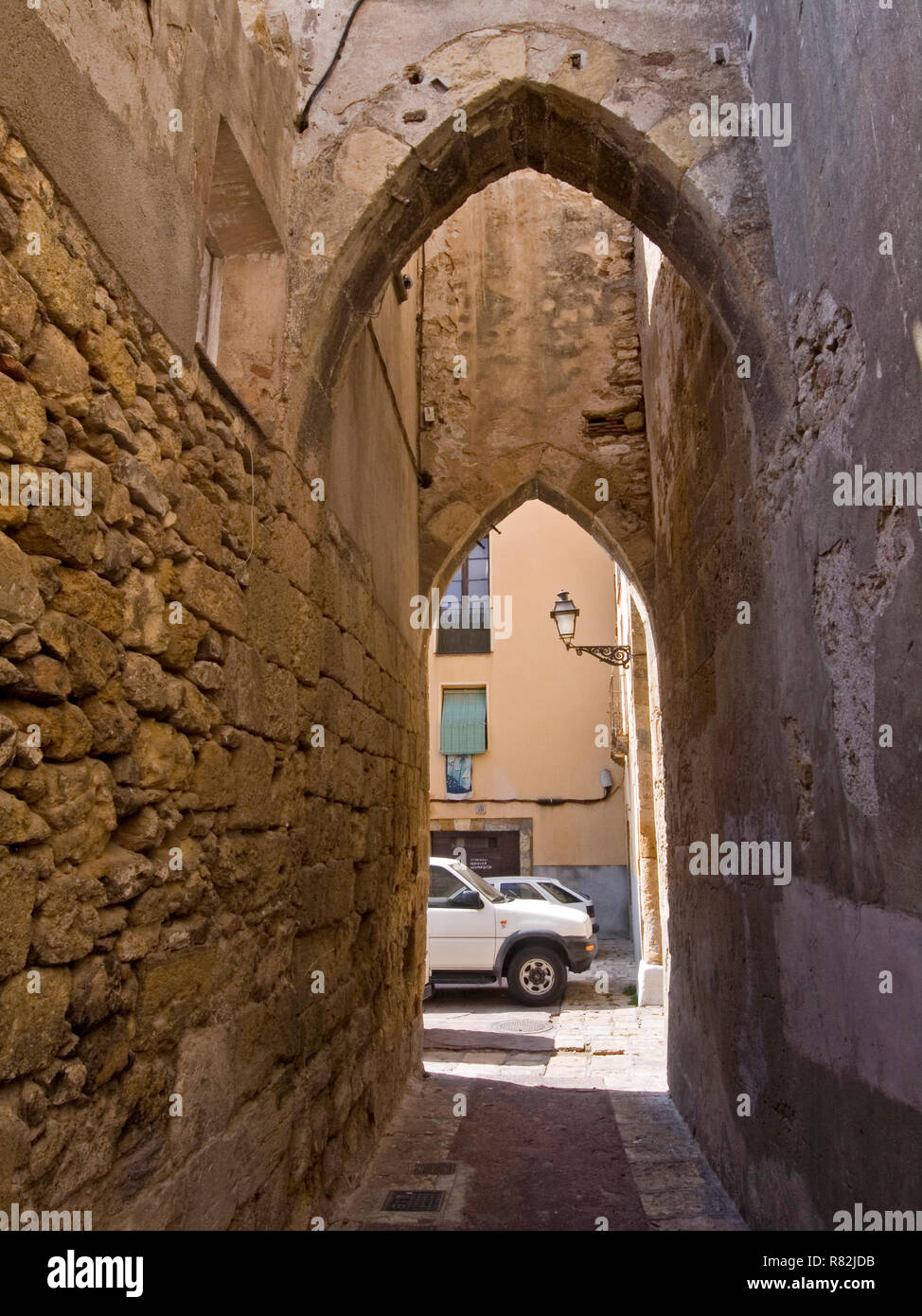 L'ancien quartier juif, Taragona Banque D'Images