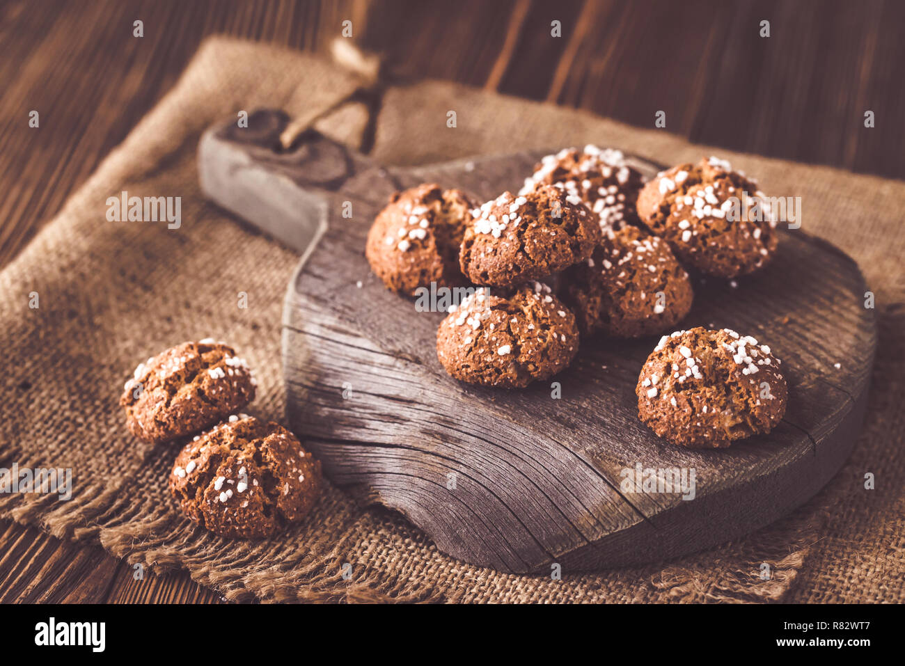 Amaretti di Saronno - Italien amaretto cookies Banque D'Images