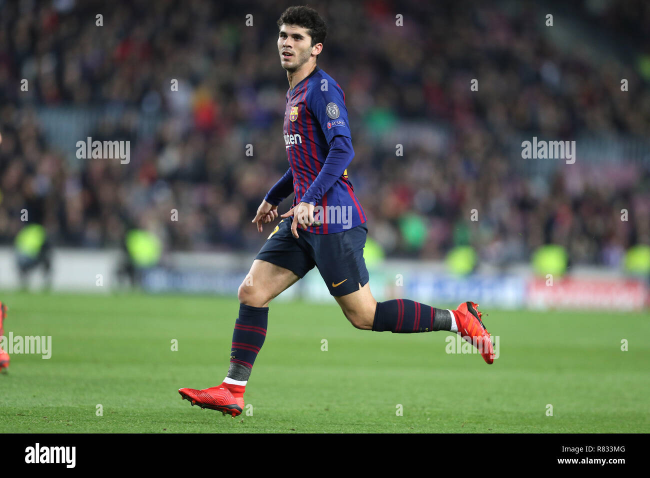 Barcelone, Espagne. Dec 11, 2018. 10 décembre 2018 - Barcelone, Espagne - Carles Alena de Barcelone lors de la Ligue des Champions, Groupe B match de football entre le FC Barcelone et Tottenham Hotspur le 11 décembre 2018 au Camp Nou à Barcelone, Espagne Photo : Manuel Blondeau/ZUMA/Alamy Fil Live News Banque D'Images