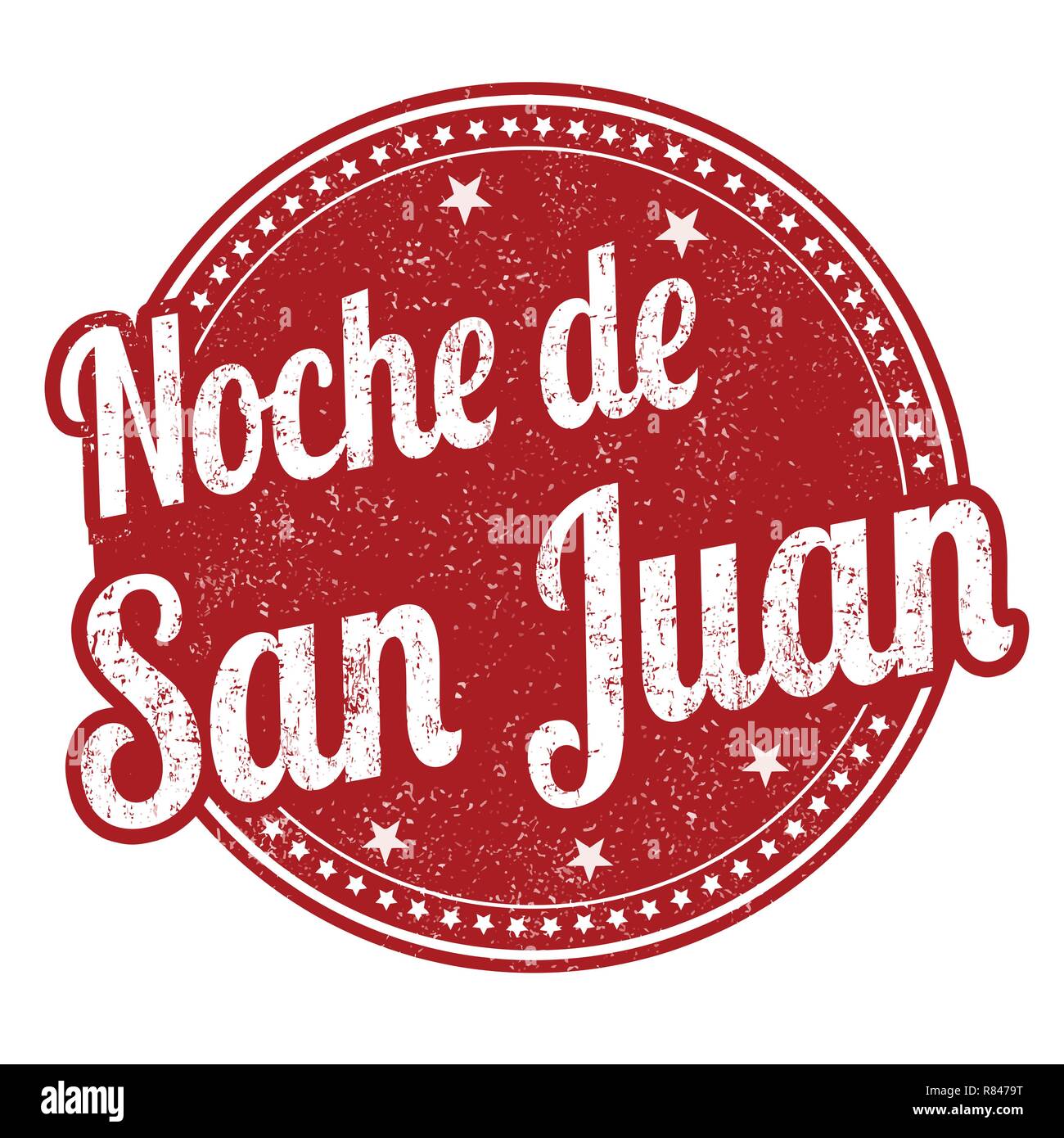 Nuit de la Saint Jean sur la langue espagnole ( Noche de San Juan )signer ou apposer sur fond blanc, vector illustration Illustration de Vecteur Nuit de la Saint Jean sur la langue espagnole ( Noche de San Juan )signer ou apposer sur fond blanc, vector illustration Illustration de Vecteur