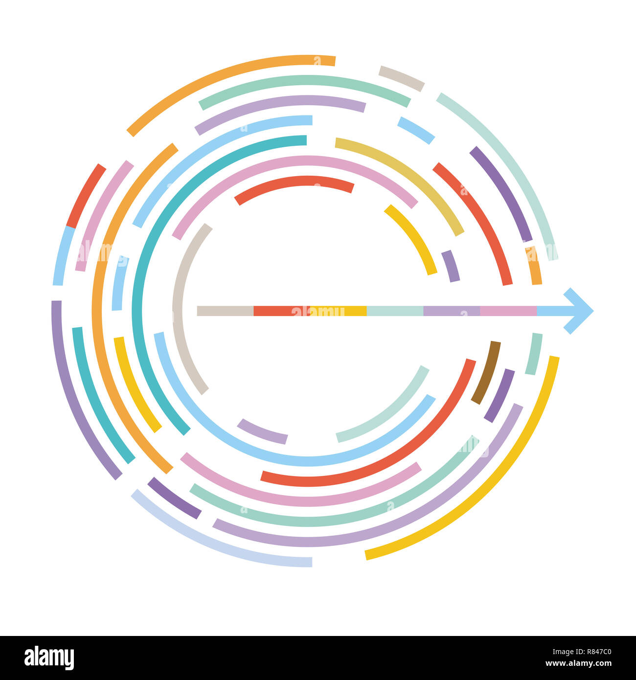 Symbole d'information commerciale, concept Banque D'Images
