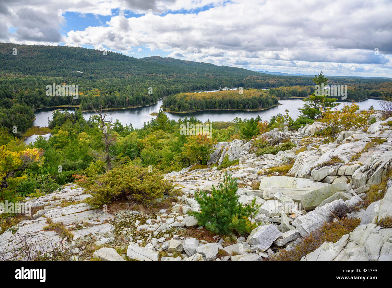 La Cloche Silhouette Trail, Killarney Provincial Park, Ontario, Canada Banque D'Images