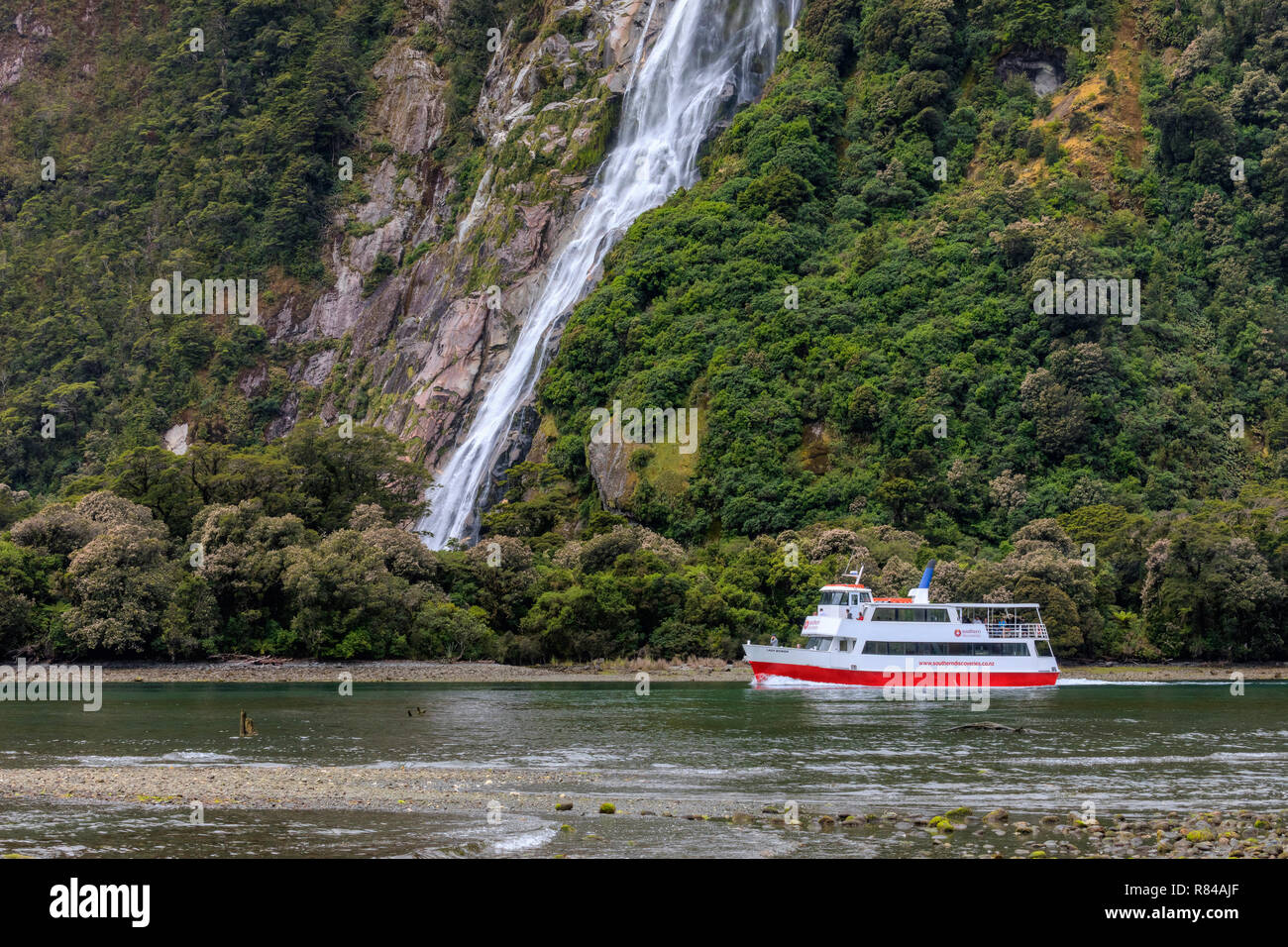 Milford Sound, île du Sud, Fiordland, Nouvelle-Zélande Banque D'Images