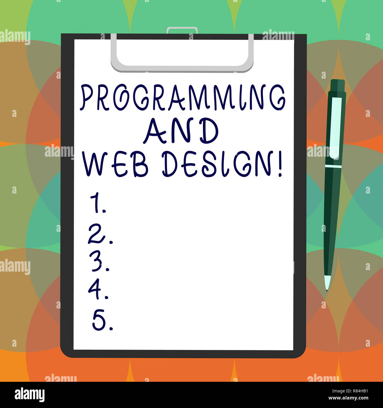 L Ecriture De Texte Word Programmation Et Conception De Sites Web Concept D Affaires Pour Le Developpement De Site Web La Conception De Pages Web Feuille Blanche Sur Du Papier Bond Avec Presse Papiers Photo