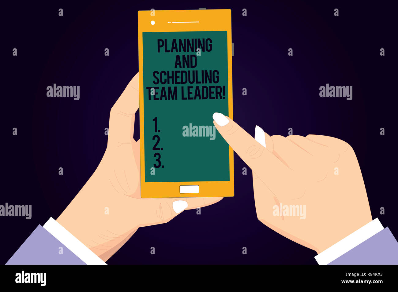 Écrit remarque montrant Planification et programmation de chef d'équipe. Photo d'affaires mettant en analysisagement Projet business leadership analyse hu mains tiennent Banque D'Images
