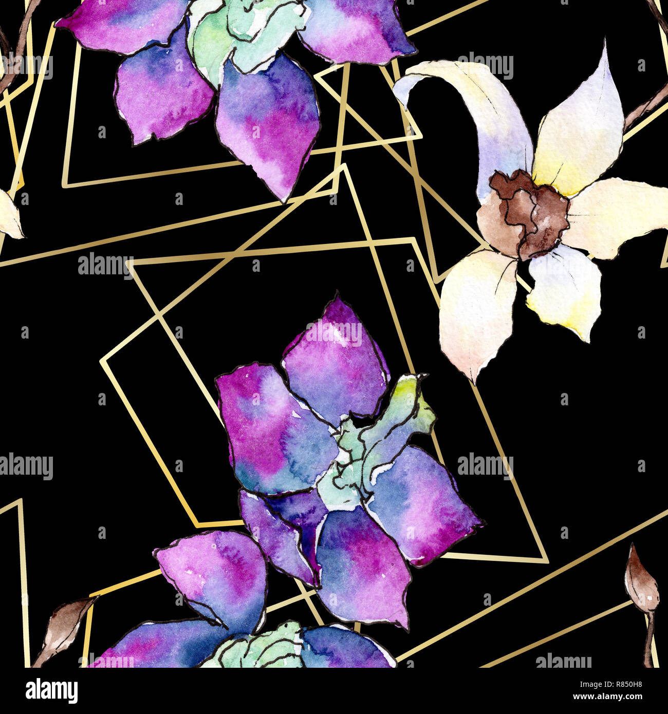 Téléchargement gratuit Images Orchidee Fleur Violet Et Blanc Motif De Fond Transparent Papier dernière salutations
