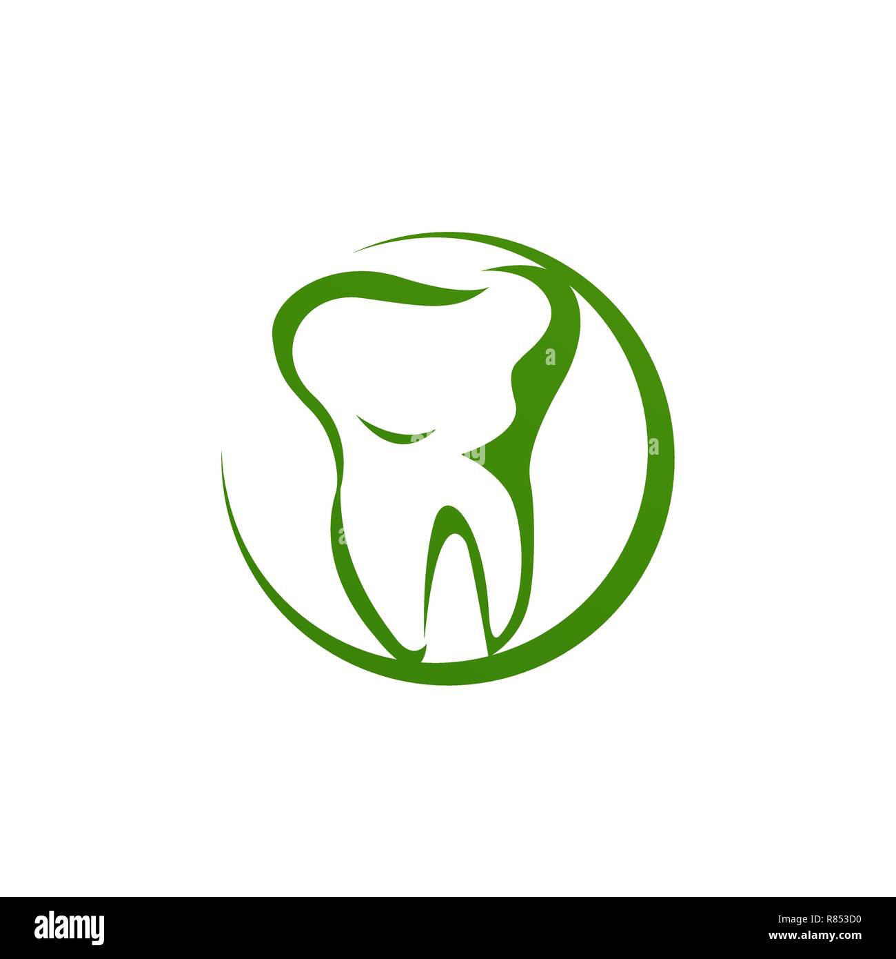 Une clinique dentaire unique.. logo effet moderne. propre. icône. vector Illustration de Vecteur