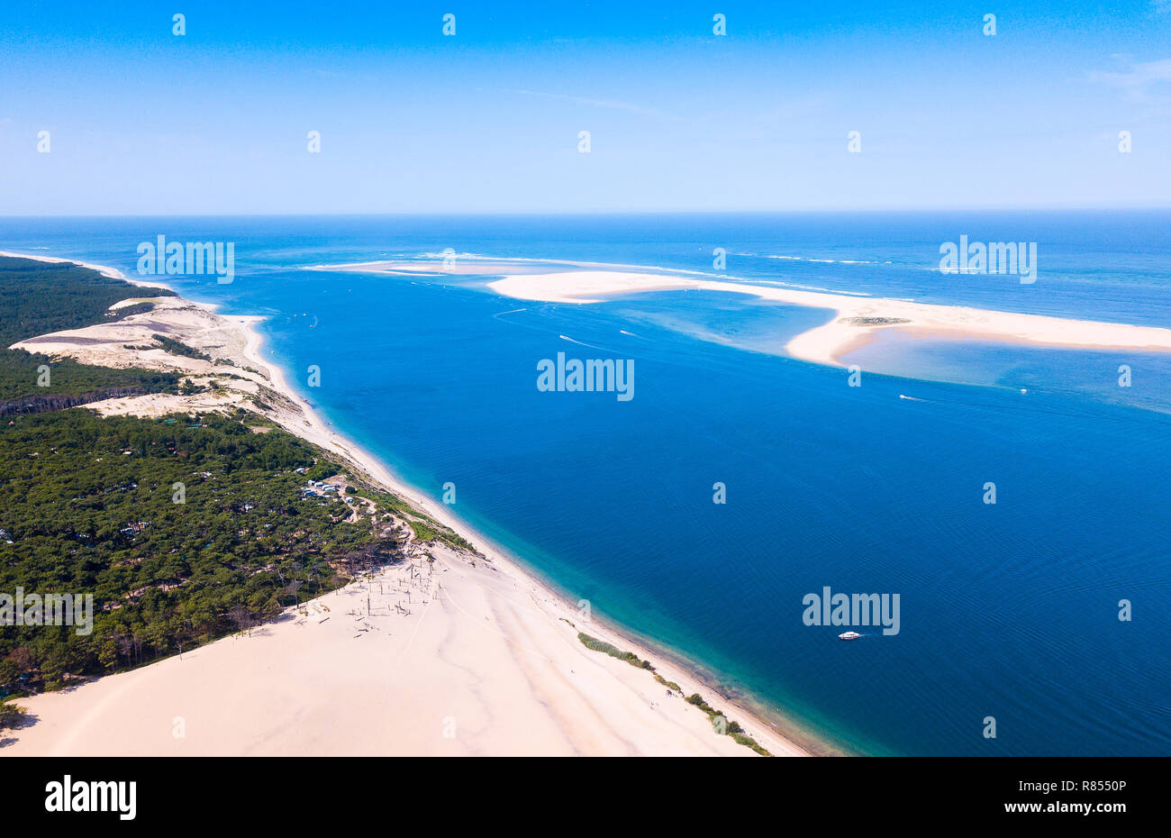 Dune du Pilat et le Banc d'Arguin, Arachon, France Banque D'Images