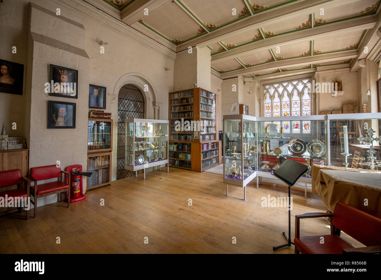 La cathédrale de Ripon héberge une grande collection d'artefacts historiques et religieux , Yorkshire, UK Banque D'Images