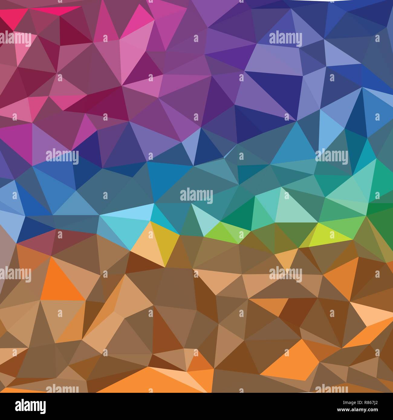 Résumé Contexte - formes géométriques colorées, texture vecteur polygonale - couleurs du spectre Illustration de Vecteur