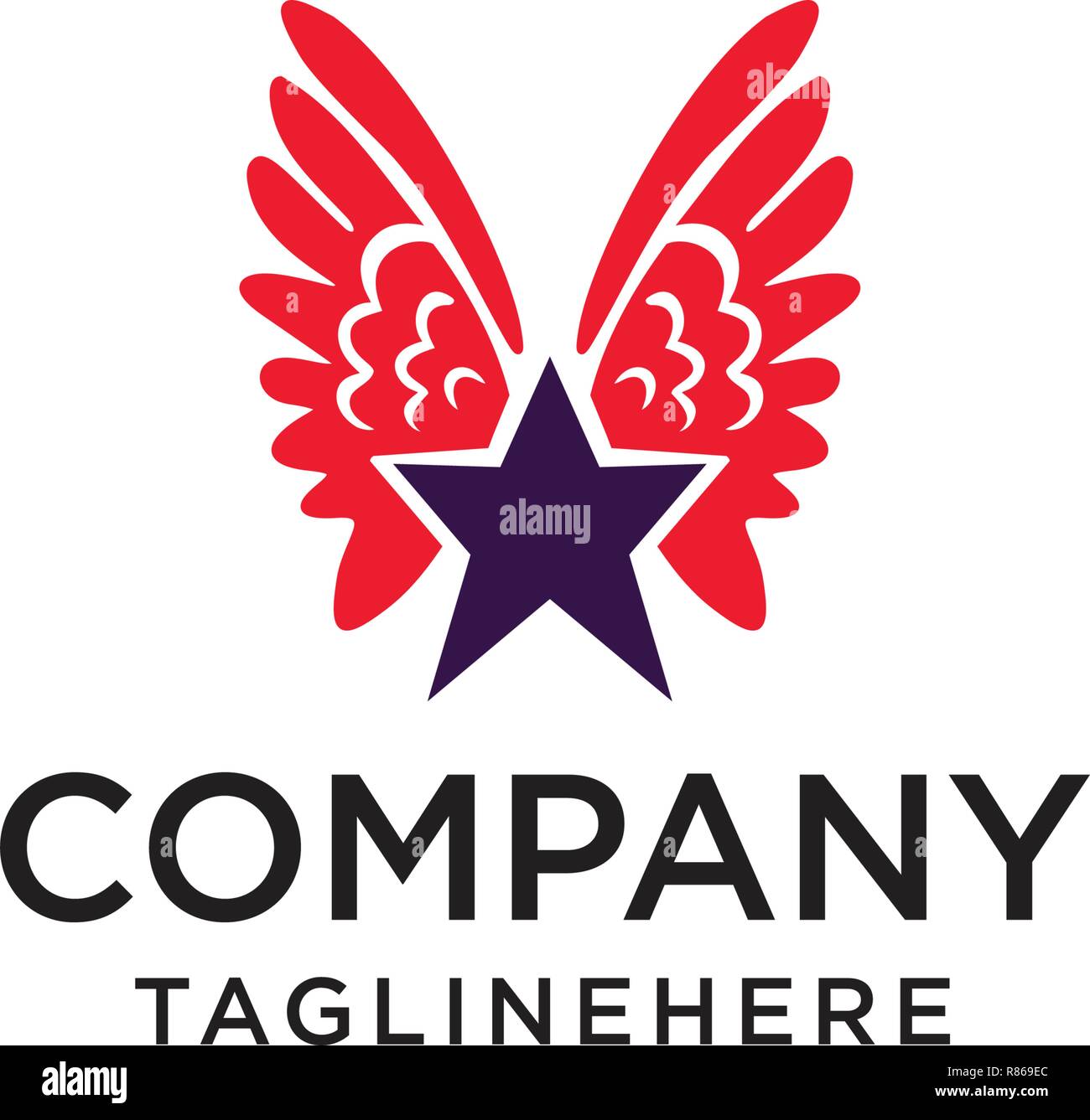 Star wing icône logo design elements Illustration de Vecteur