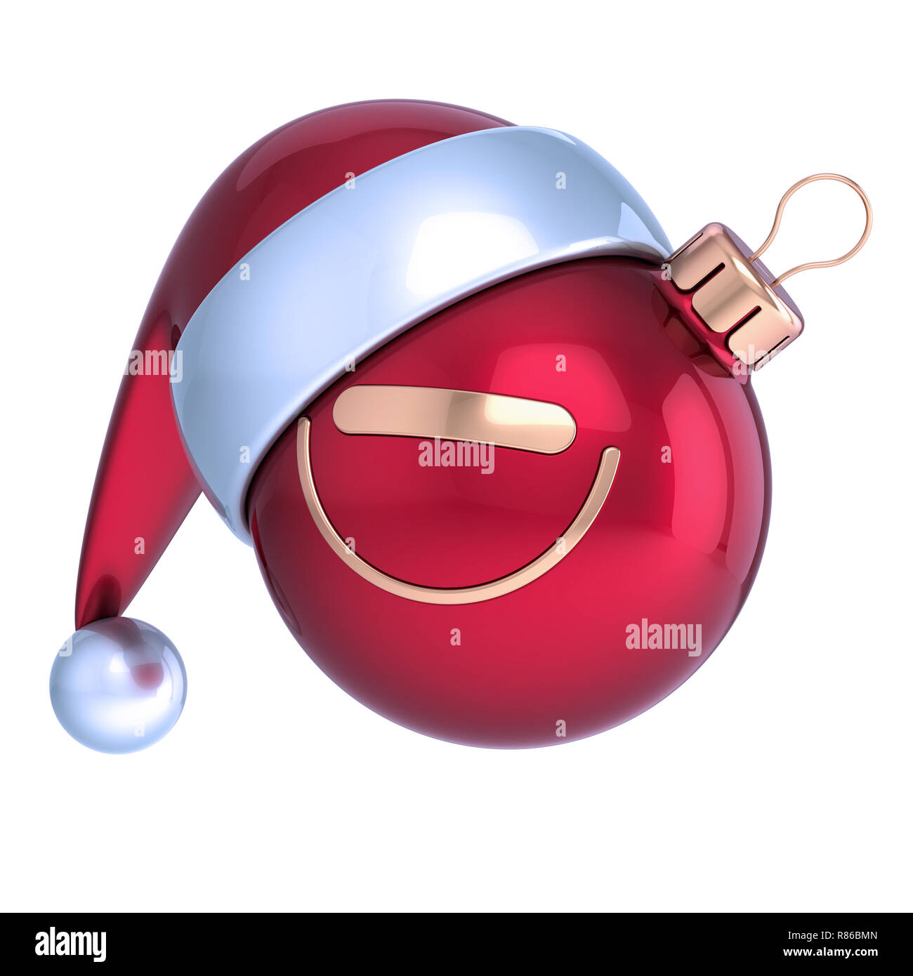 Boule De Noël Santa Claus Hat Smiling Cartoon Avatar Robot