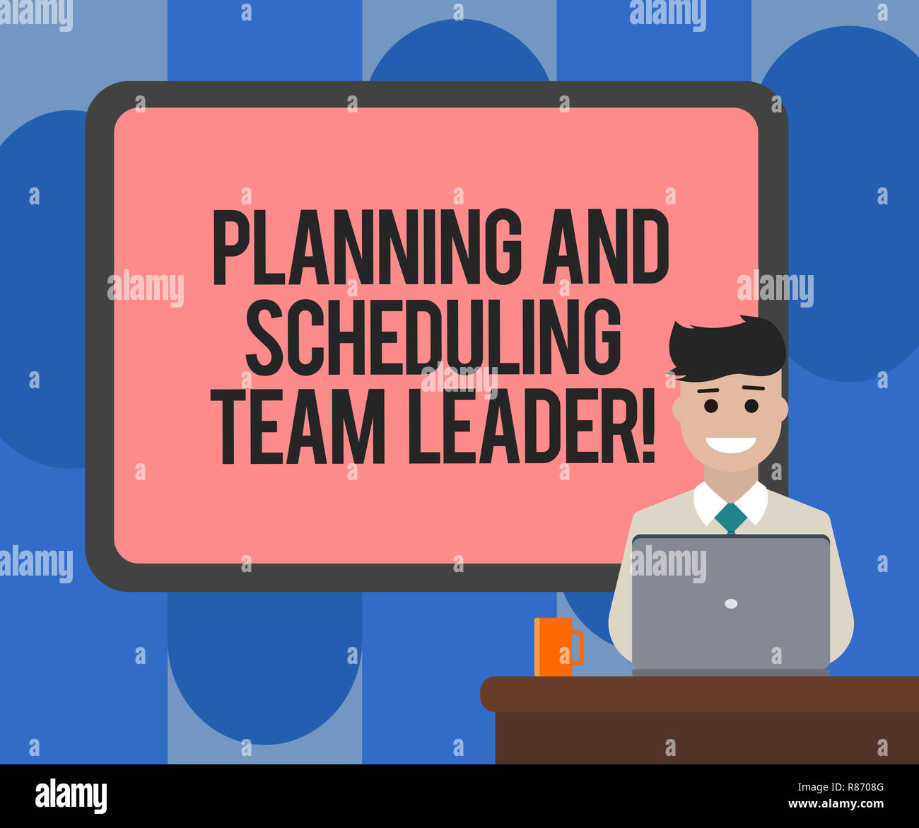 Texte de l'écriture l'écriture Planification et programmation de chef d'équipe. Projet sens Concept analysisagement business leadership bordé blanc derrière Conseil Banque D'Images