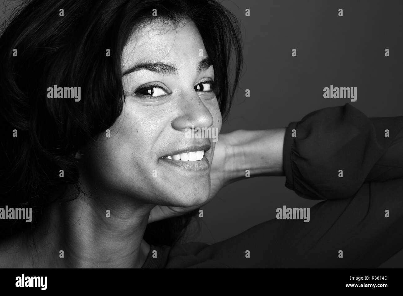 Belle femme afro Banque D'Images Belle femme afro Banque D'Images