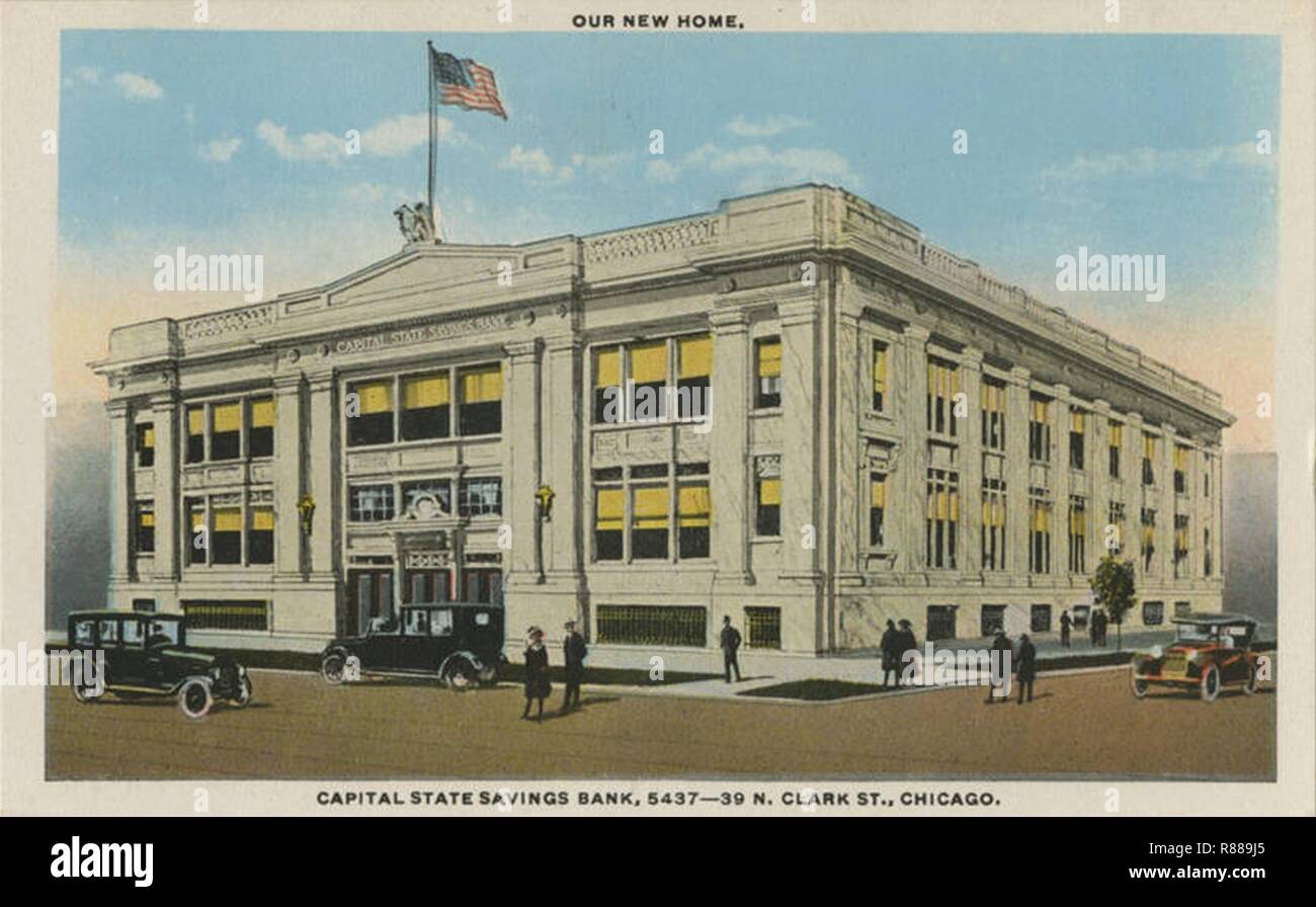 La caisse d'épargne, Chicago, Illinois Banque D'Images