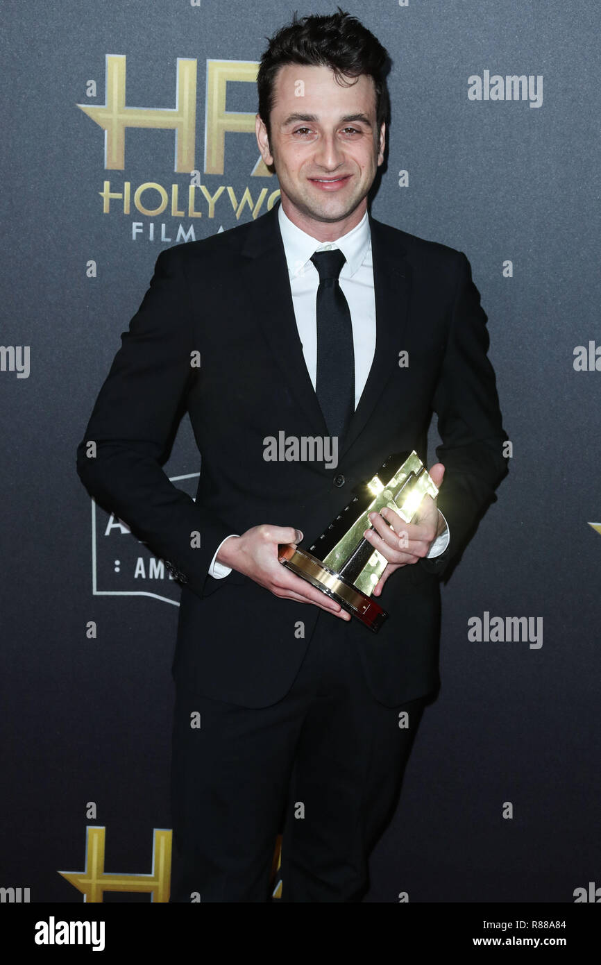 BEVERLY HILLS, LOS ANGELES, CA, USA - 04 novembre : Justin Hurwitz à la 22e Prix du cinéma hollywoodien qui s'est tenue à l'hôtel Beverly Hilton le 4 novembre 2018 à Beverly Hills, Los Angeles, Californie, États-Unis. (Photo par Xavier Collin/Image Press Office) Banque D'Images