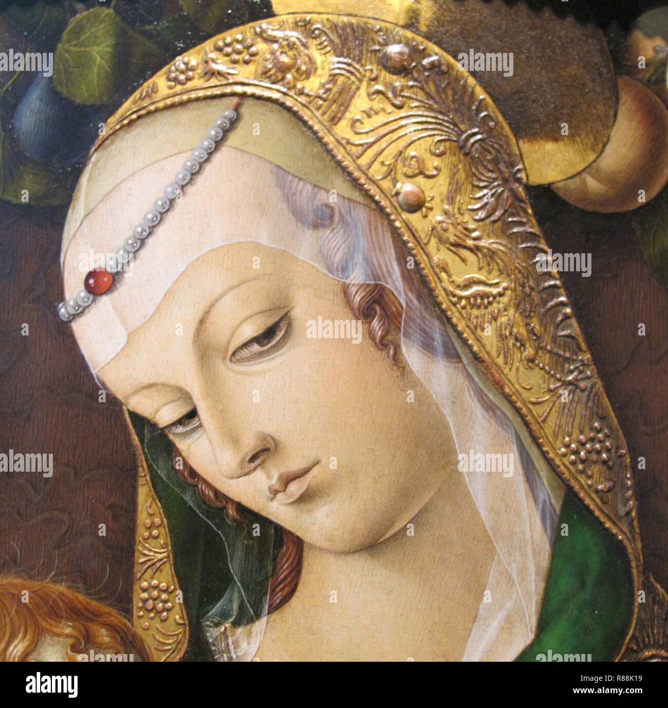 Carlo Crivelli, Madonna col bambino, V&A, 1480 ca. 03. Banque D'Images