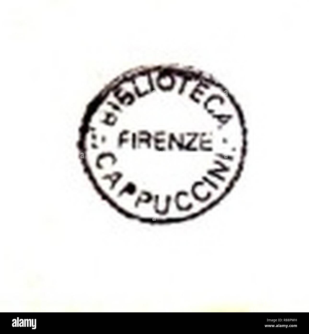 Cappuccini.biblioteca.stempel (2). Banque D'Images