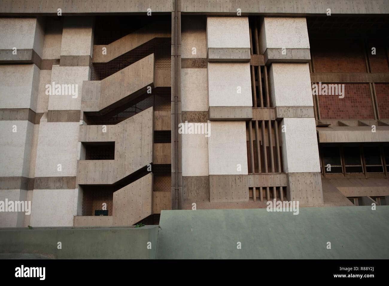 La façade de l'immeuble en béton, résumé détail, Caracas, Venezuela, Amérique du Sud Banque D'Images
