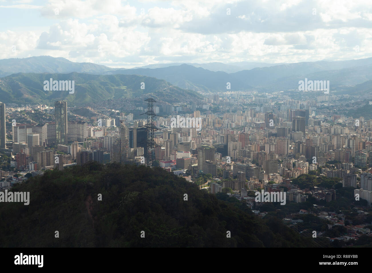 Des rues de Téléphérique Teleferico, Caracas, Venezuela, Amérique du Sud Banque D'Images