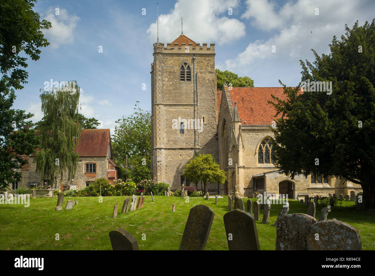 Abbaye de Dorchester ou l'église de l'abbaye de Dorchester-on-Thames, Oxfordshire Banque D'Images