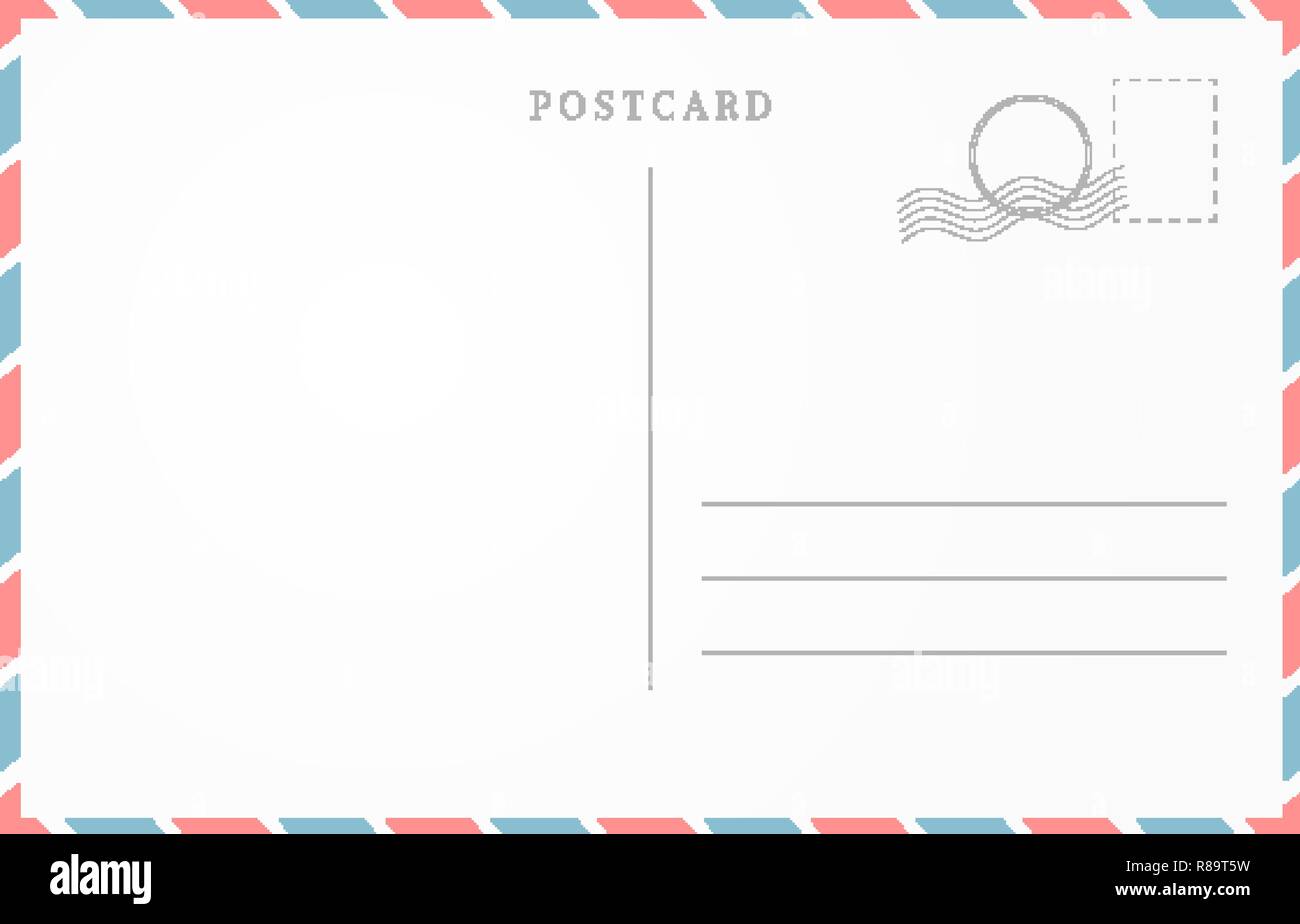 Carte De Voyage Vintage Design Carte Postale Vierge Modele Image Vectorielle Stock Alamy