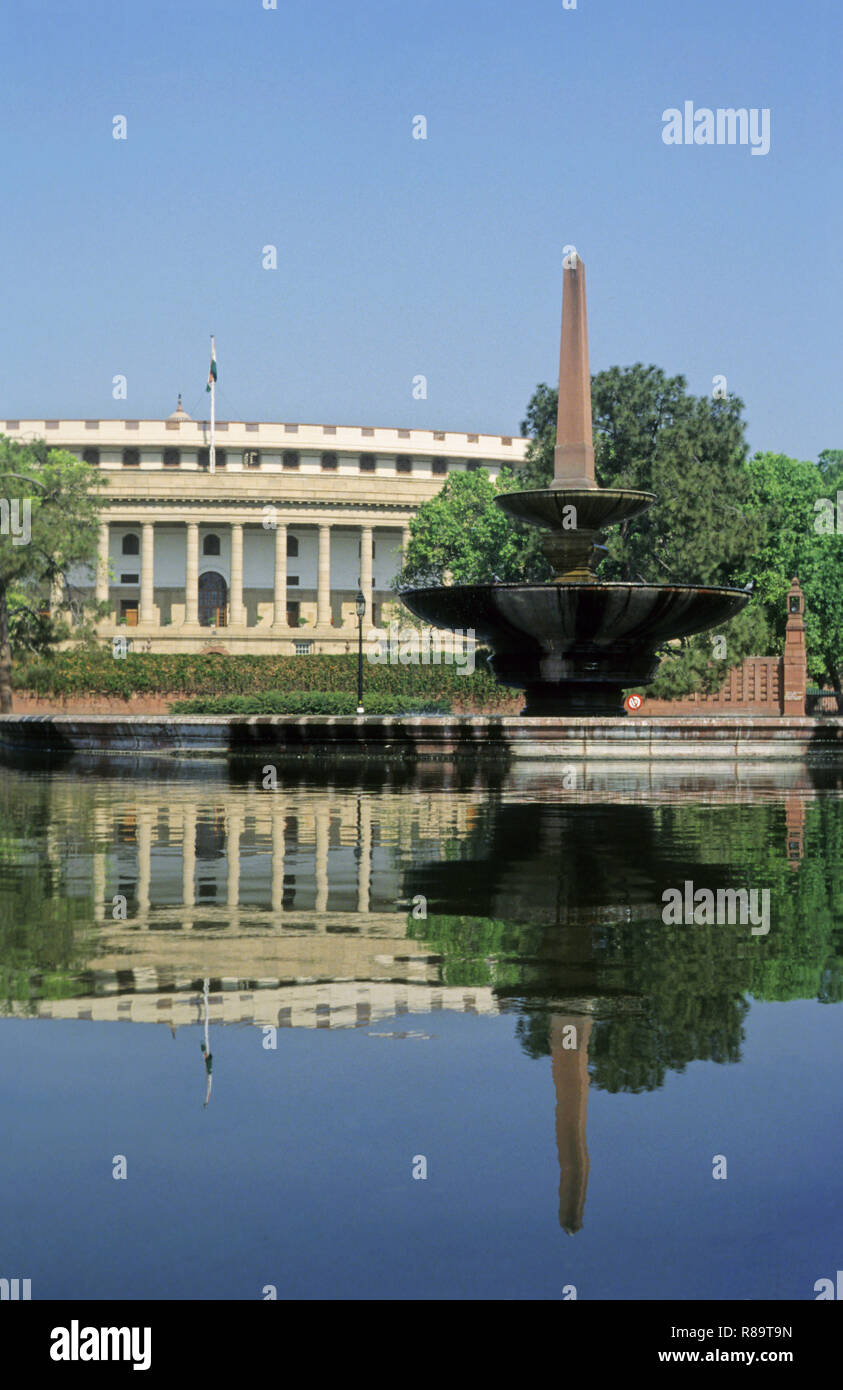 Parliament House, New Delhi, Inde Banque D'Images