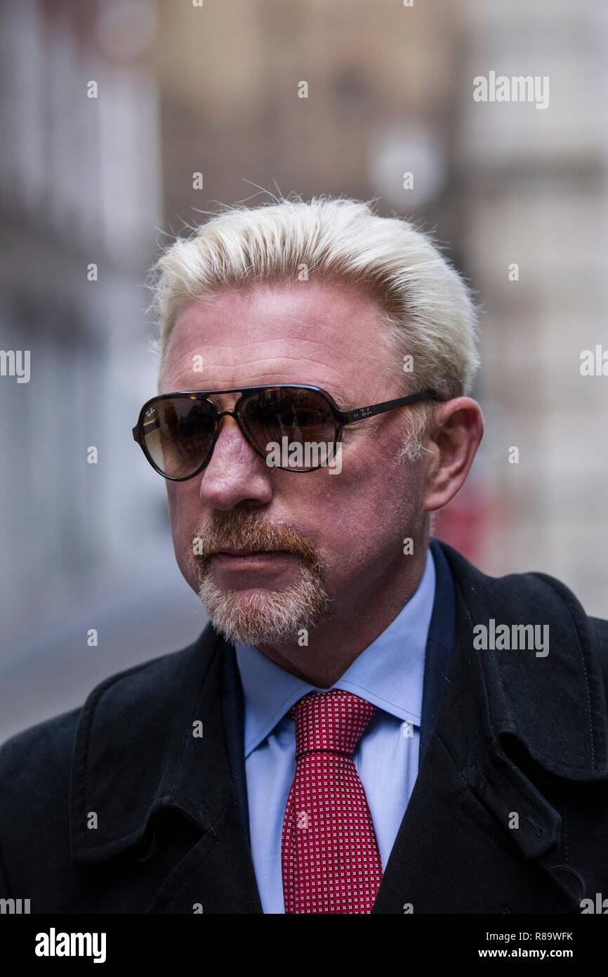 Boris Becker, joueur de tennis allemand, ici dans les rues de Londres Banque D'Images