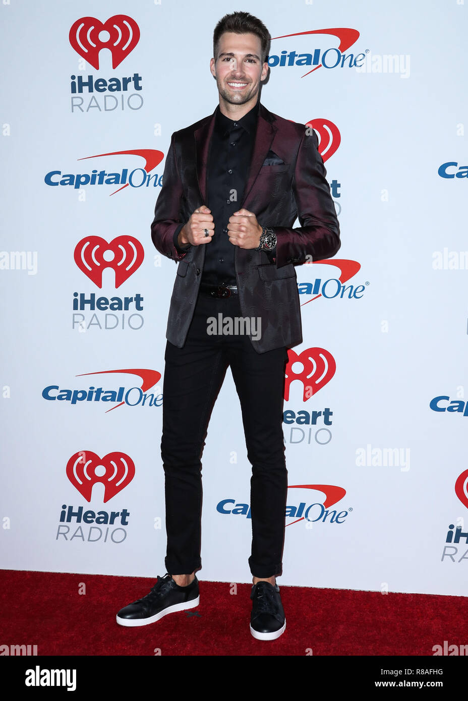 LAS VEGAS, NV, USA - 21 SEPTEMBRE : James Maslow dans la salle de presse au cours de la 2018 iHeartRadio Music Festival - Nuit 1 tenue à T-Mobile Arena le 21 septembre 2018 à Las Vegas, Nevada, United States. (Photo par Xavier Collin/Image Press Office) Banque D'Images