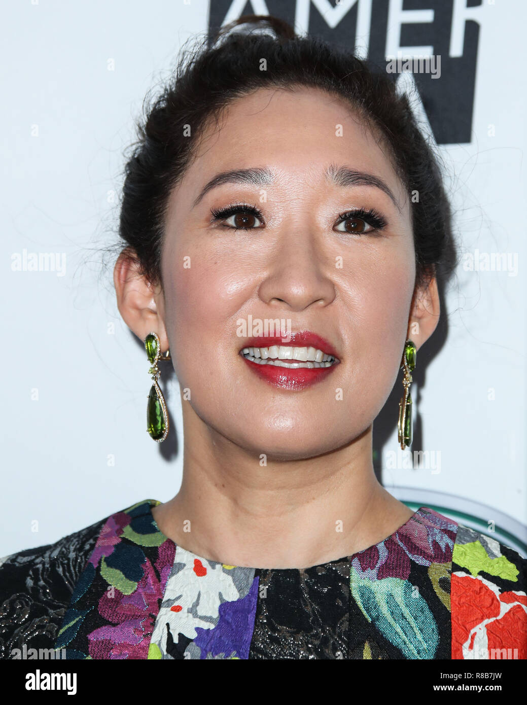 BEVERLY HILLS, LOS ANGELES, CA, USA - 15 SEPTEMBRE : Sandra Oh au BAFTA Los Angeles  + BBC America TV Tea Party 2018 tenue à l'hôtel Beverly Hilton le 15 septembre 2018 à Beverly Hills, Los Angeles, Californie, États-Unis. (Photo par Xavier Collin/Image Press Office) Banque D'Images