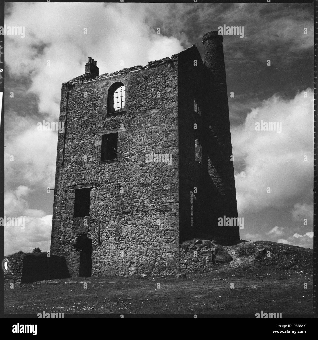 L'arbre du moteur Houseman House, South Phoenix Mine, Linkinhorne, Cornwall, en 1967-1974. Organisateur : Eileen Deste. Banque D'Images