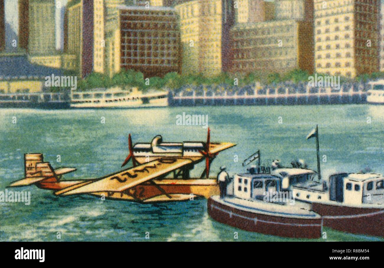Wolfgang von Gronau débarque à New York, août 1930, (1932). Créateur : Inconnu. Banque D'Images