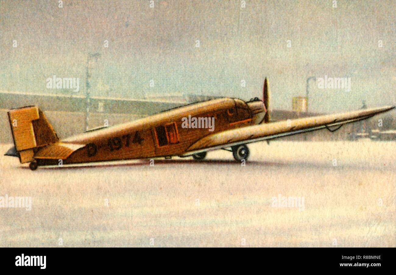 Avion Junkers Ju 52, 1932. Créateur : Inconnu. Banque D'Images