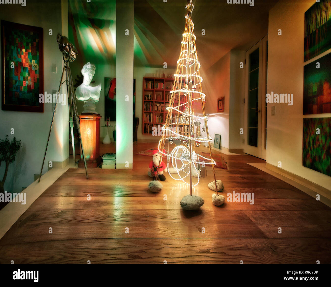 CONCEPT DE NOËL : Joyeux Noël (image HDR) Banque D'Images