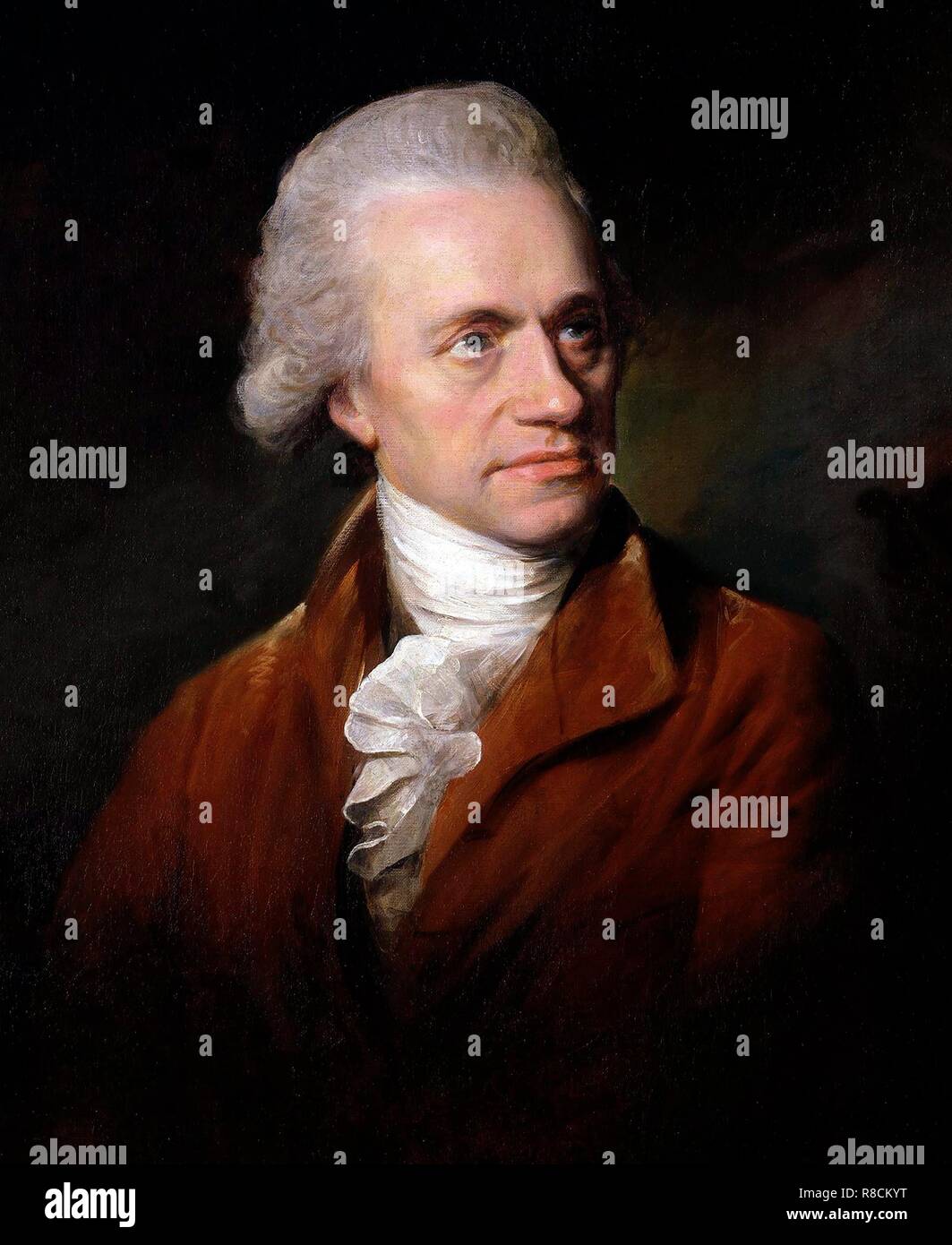 Portrait de Sir Frederick William Herschel (1738- 1822), 1785. Organisateur : Lemuel Abbott (1760-1802). Banque D'Images