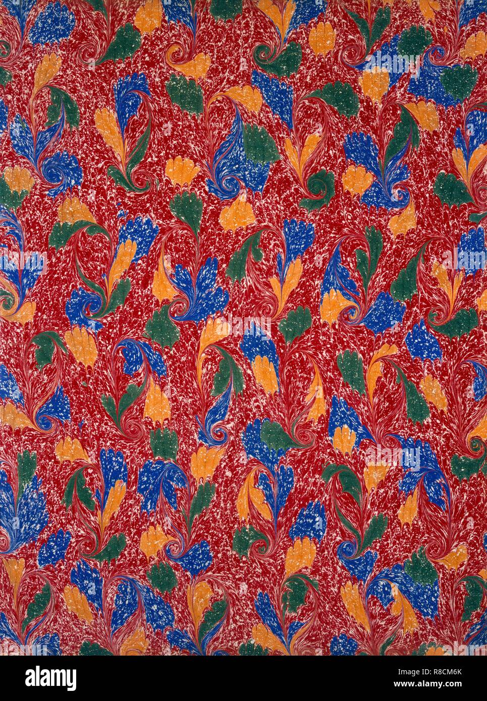 En endpaper, 1950. Organisateur : École d'anglais (20ème siècle). Banque D'Images