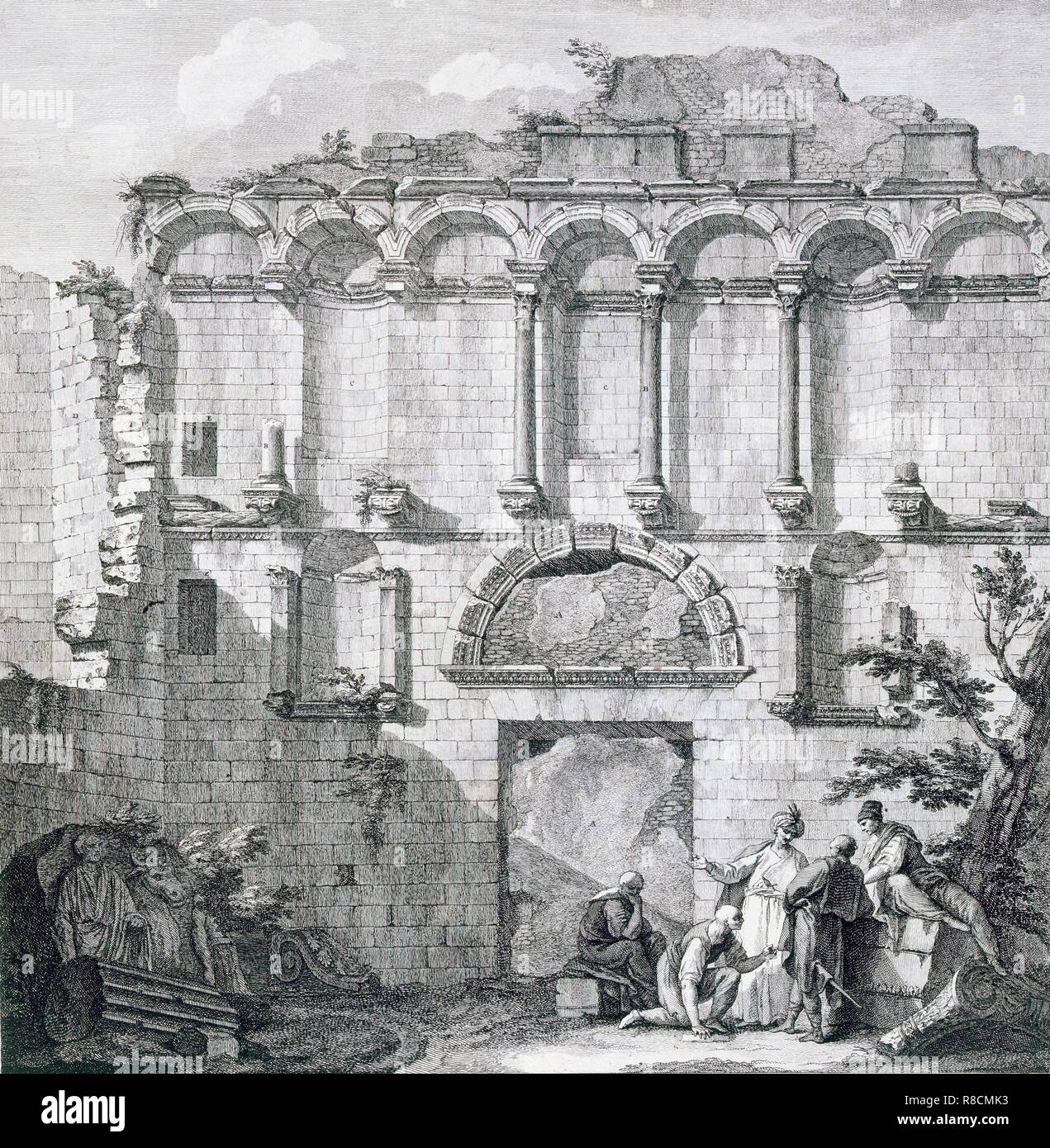 La Porta Aurea, pub. 1764. Créateur : Robert Adam (1728-92). Banque D'Images La Porta Aurea, pub. 1764. Créateur : Robert Adam (1728-92). Banque D'Images